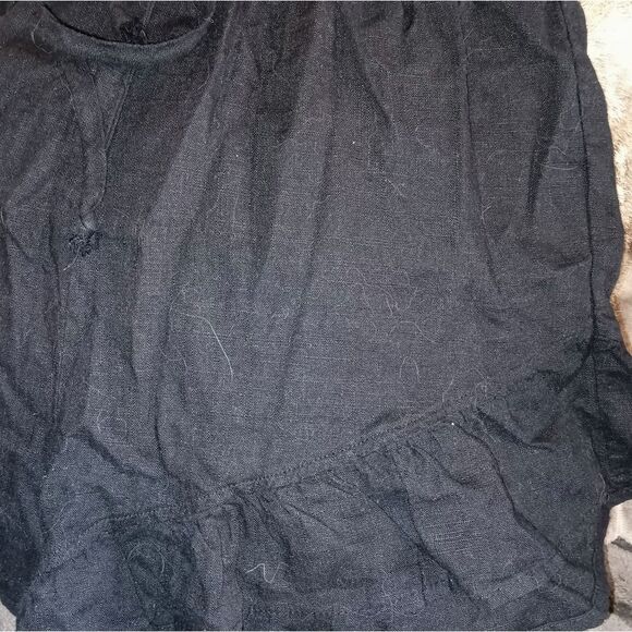 Wild Fable Black Frilly ⁸Ruffled Shorts, Tie at Waist. Sz Small - Picture 2 of 4